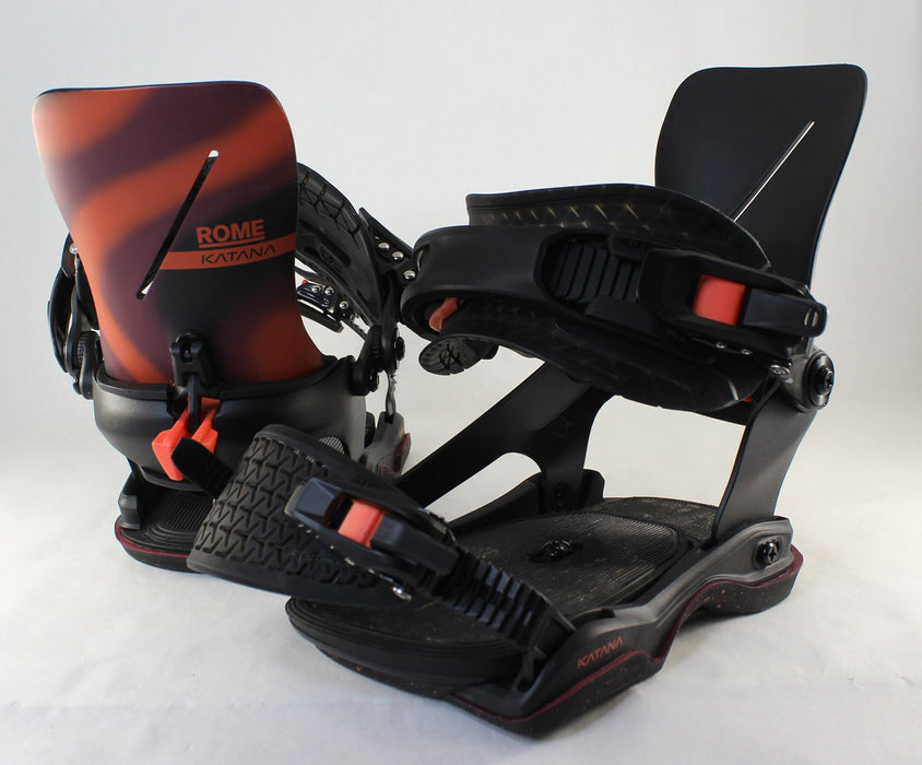 Rome Women's Katana AW FASE Snowboard Bindings Small (Women's 6.5-8.5) Red Demo