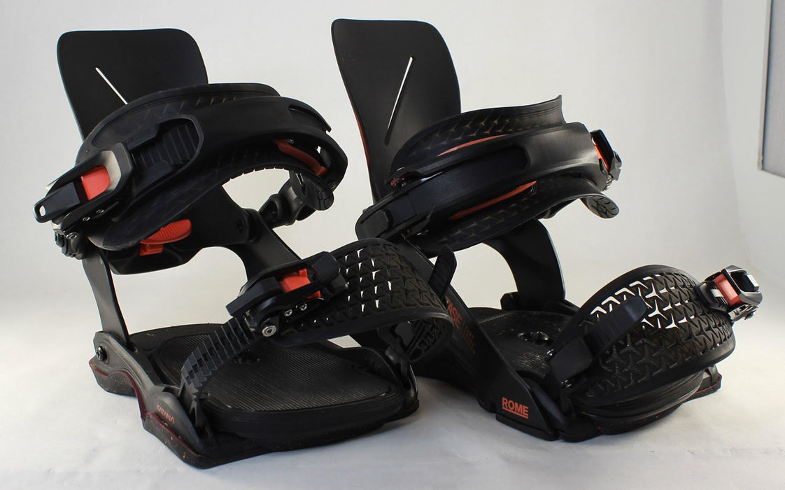 Rome Women's Katana AW FASE Snowboard Bindings Small (Women's 6.5-8.5) Red Demo