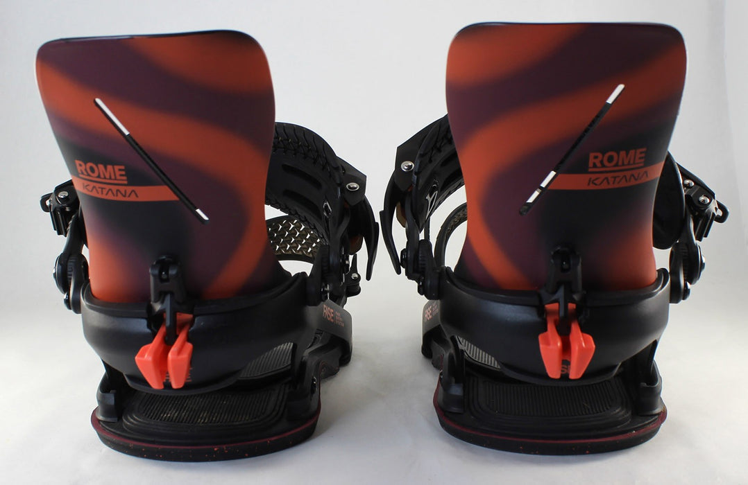 Rome Women's Katana AW FASE Snowboard Bindings Small (Women's 6.5-8.5) Red Demo