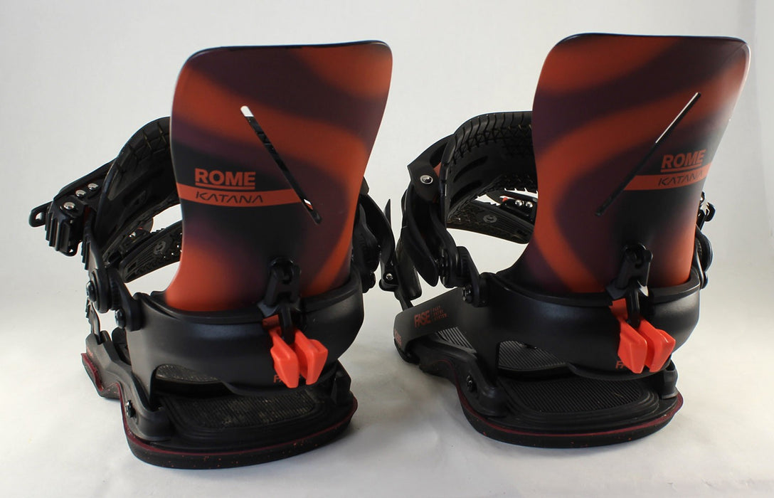 Rome Women's Katana AW FASE Snowboard Bindings Small (Women's 6.5-8.5) Red Demo
