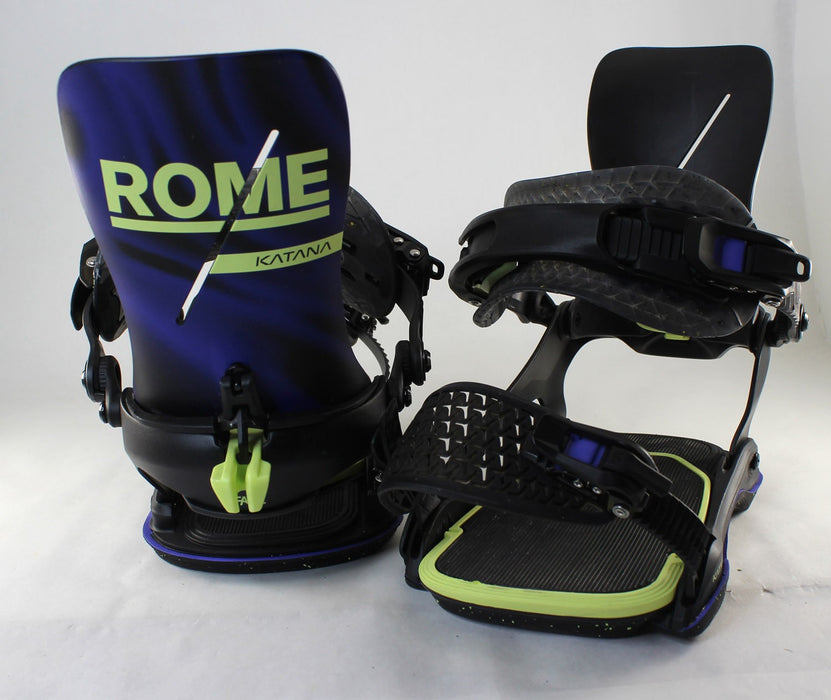 Rome Katana AW FASE Snowboard Bindings M/L (Mens 7.5-10) Team Purple 2027 Demo