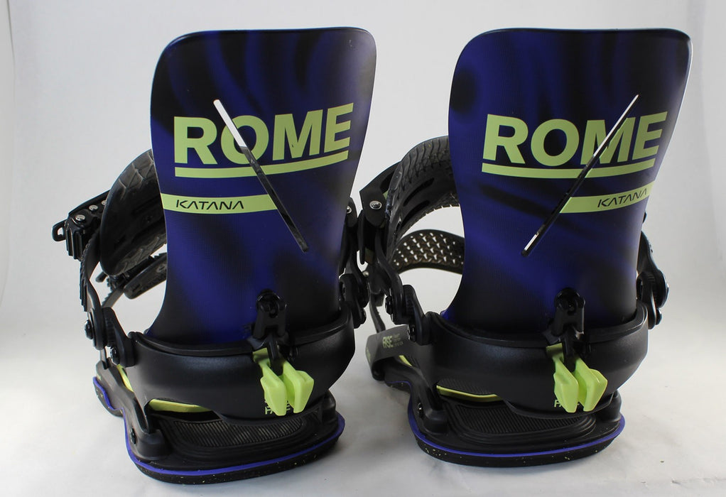 Rome Katana AW FASE Snowboard Bindings M/L (Mens 7.5-10) Team Purple 2027 Demo