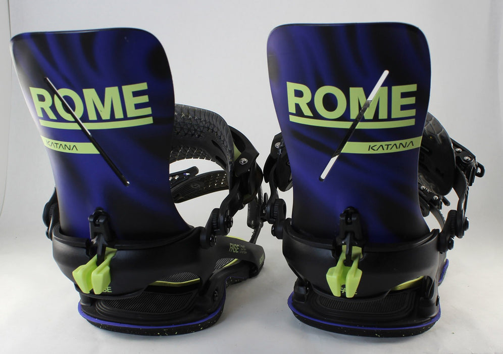 Rome Katana AW FASE Snowboard Bindings M/L (Mens 7.5-10) Team Purple 2027 Demo