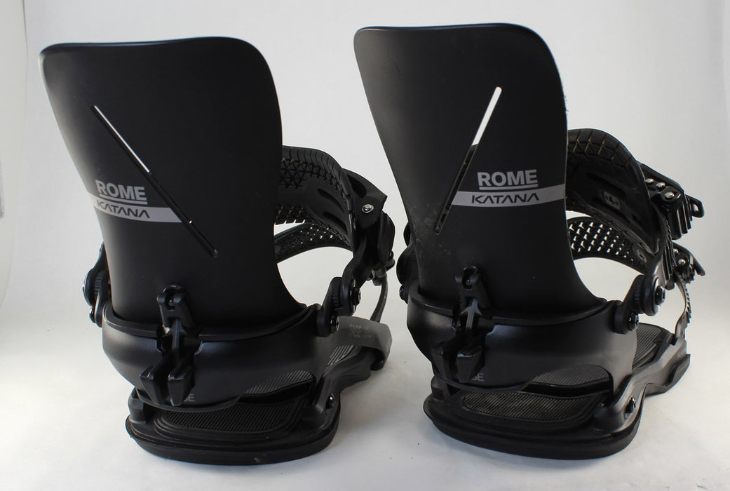 Rome Katana AW FASE Snowboard Bindings M/L (Mens 7.5-10) Black 2027 Demo