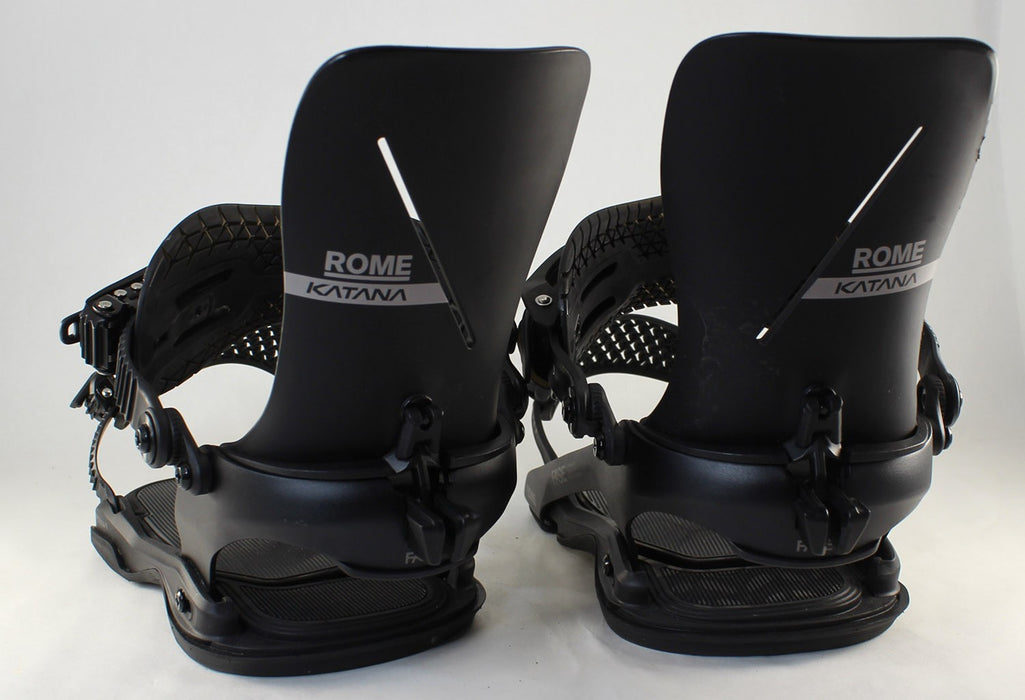 Rome Katana AW FASE Snowboard Bindings M/L (Mens 7.5-10) Black 2027 Demo