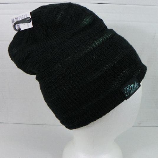 Ride Snowboard Peepshow Reversible Women's Beanie Black Mint Green