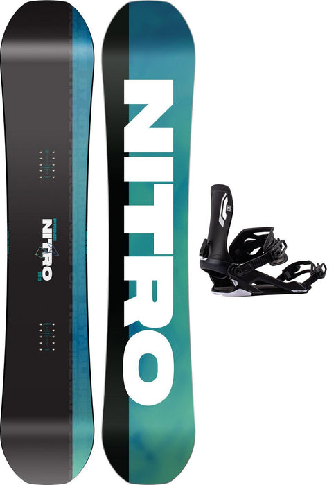 Nitro Prime Chroma Cam-Out Men's Snowboard 152 cm with Bindings New 2027