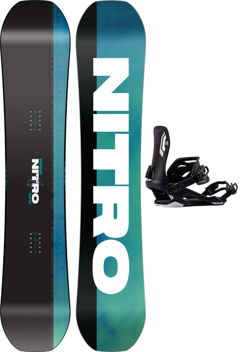 Nitro Prime Chroma Wide Cam-Out Men's Snowboard 156 cm with Bindings New 2027