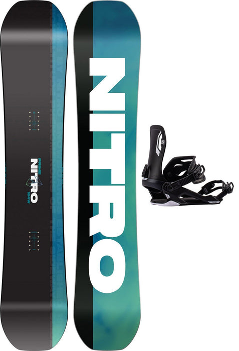 Nitro Prime Chroma Wide Cam-Out Men's Snowboard 164 cm with Bindings New 2027