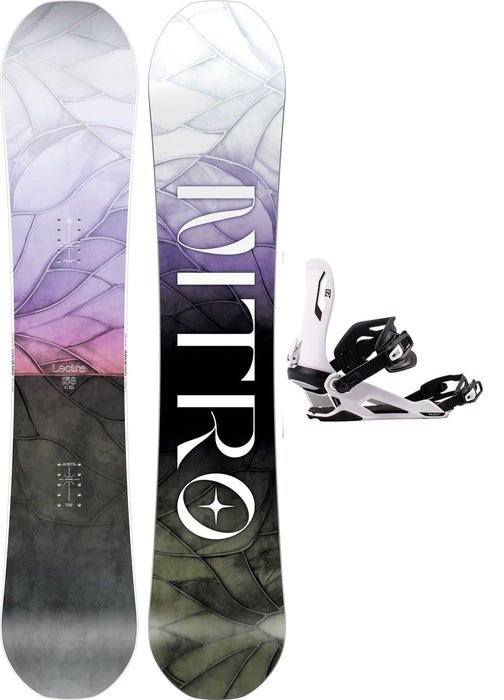 Nitro Lectra Leaf Women's Snowboard 138 cm with Talent Bindings New 2027