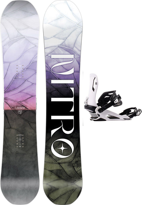 Nitro Lectra Leaf Women's Snowboard 142 cm with Talent Bindings New 2027