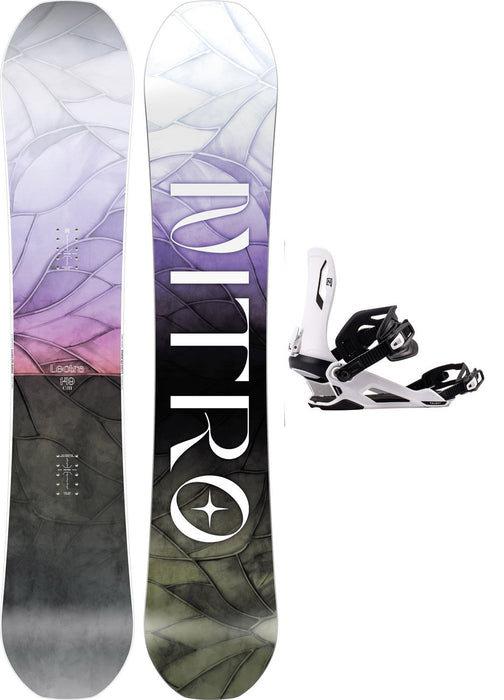 Nitro Lectra Leaf Women's Snowboard 149 cm with Talent Bindings New 2027
