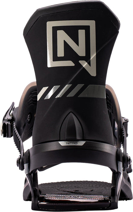 Nitro Team Pro Snowboard Bindings Medium (US Men's 7-10.5) Ultra Black New 2027