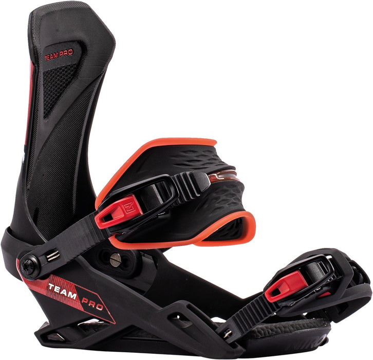 Nitro Team Pro Snowboard Bindings Medium (US Men's 7-10.5) Black Red New 2027