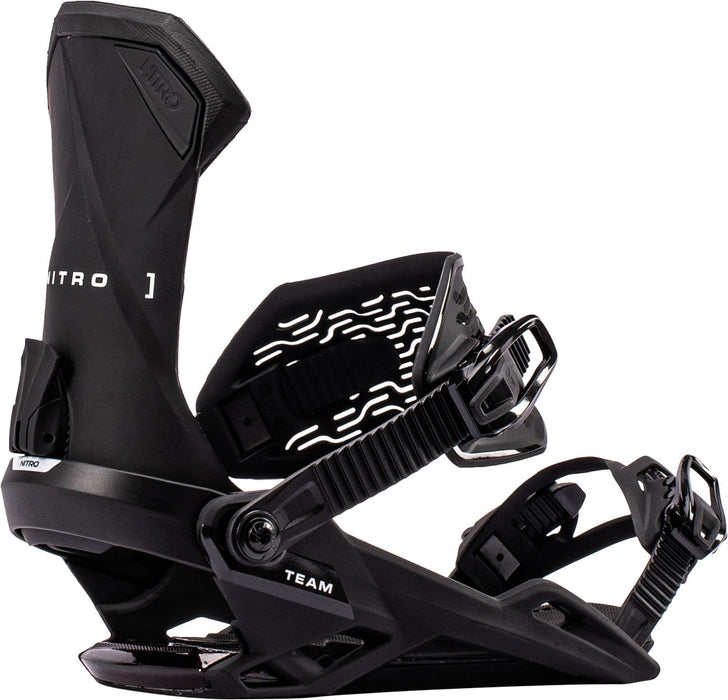 Nitro Team Snowboard Bindings Large (US Men's 11-14) Ultra Black New 2027