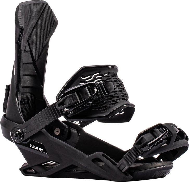 Nitro Team Snowboard Bindings Large (US Men's 11-14) Ultra Black New 2027