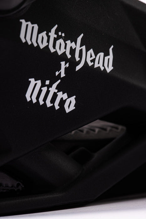 Nitro One Snowboard Bindings Men's Medium (US 7-10.5) Nitro x Motorhead New 2027