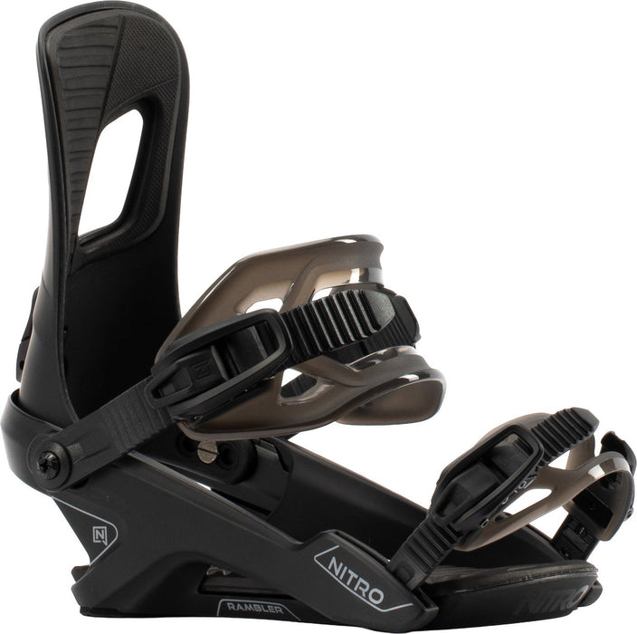 Nitro Rambler Snowboard Bindings Men's Large (US 11-14) Ultra Black New 2027