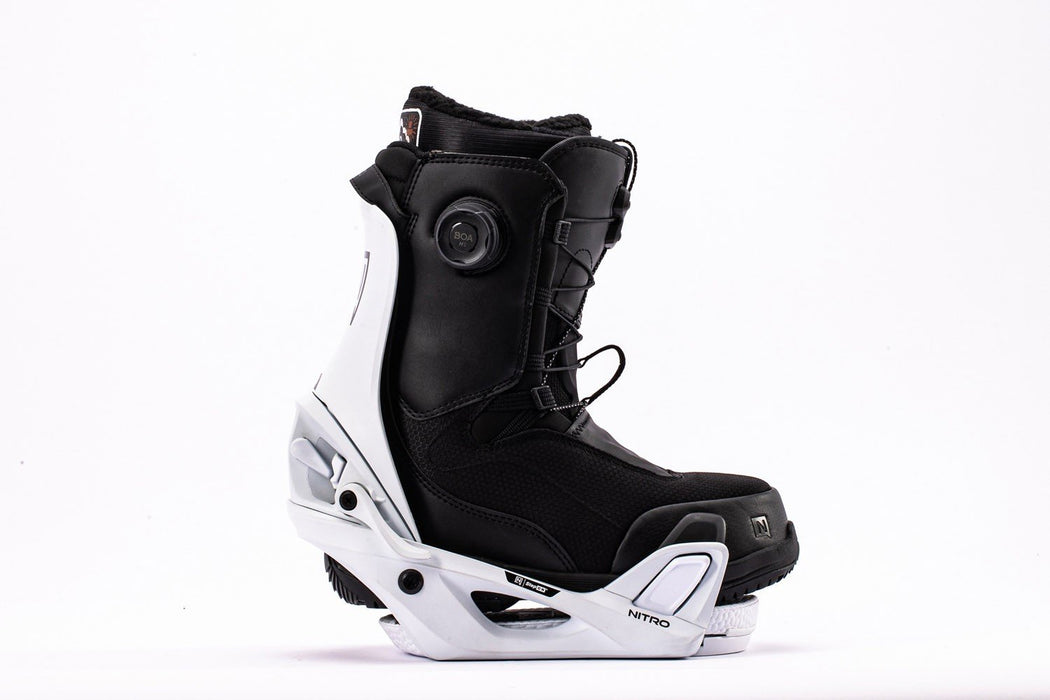 Nitro Step On Snowboard Bindings Women's Medium (US 6.5-8.5) White New 2027