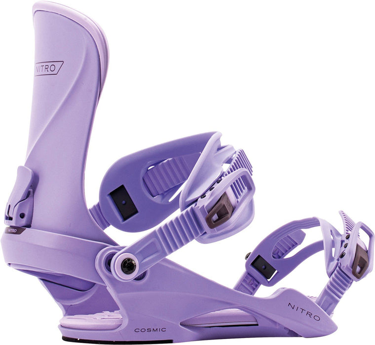 Nitro Cosmic Snowboard Bindings Women's Small / Medium (US 6-11) Light Lavender