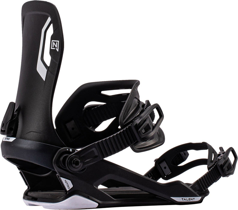 Nitro Talent Snowboard Bindings Unisex Medium Mens (US 7-10.5) Black New 2027