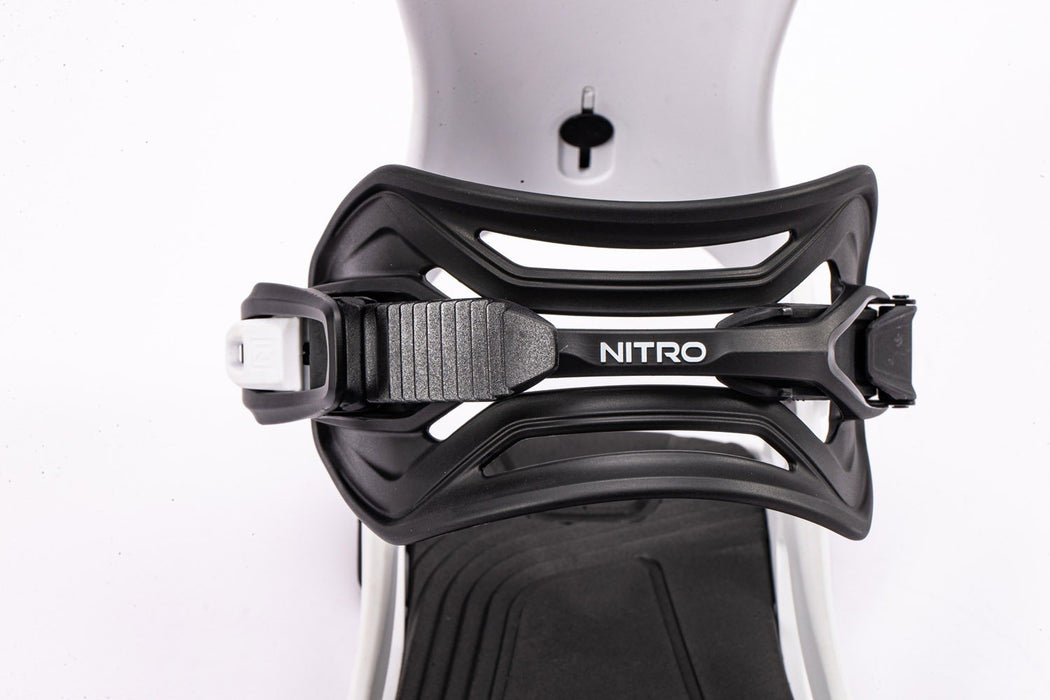 Nitro Talent Snowboard Bindings Unisex Small Mens (US 3.0 - 6.5) White New 2027