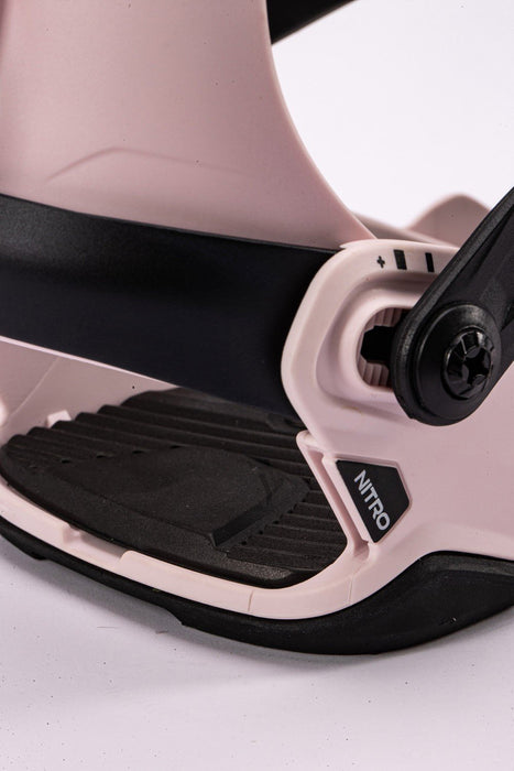 Nitro Talent Snowboard Bindings Unisex Small Mens (US 3.0 - 6.5) Bubble Gum 2027