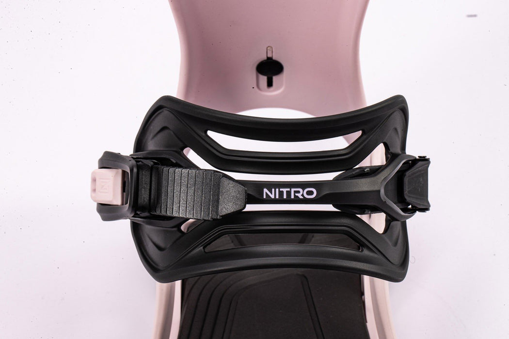 Nitro Talent Snowboard Bindings Unisex Small Mens (US 3.0 - 6.5) Bubble Gum 2027