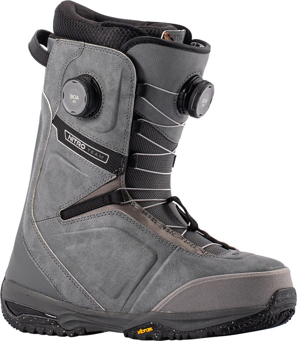 Nitro Team Boa Snowboard Boots US Men's Size 13 Dark Grey New 2027