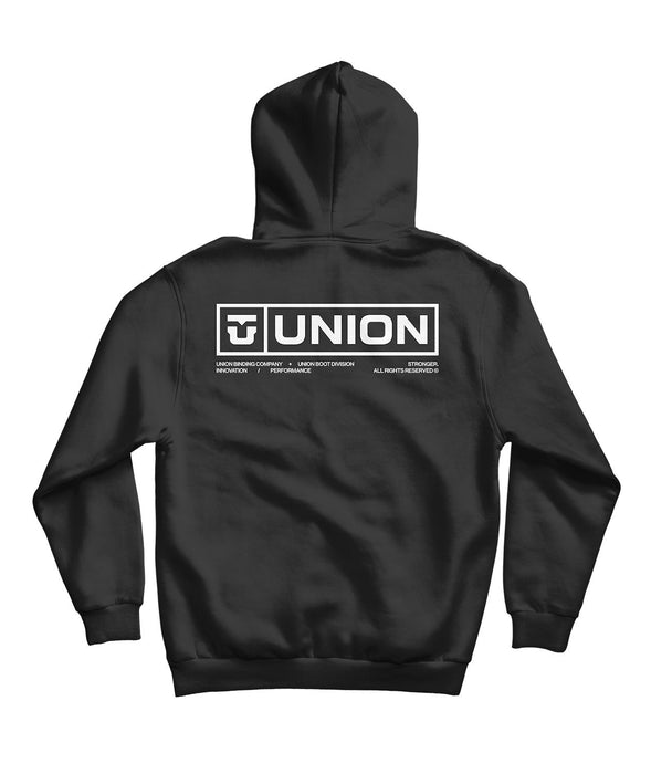 Union Binding Company Team Pullover Hoodie Men's Large Black New