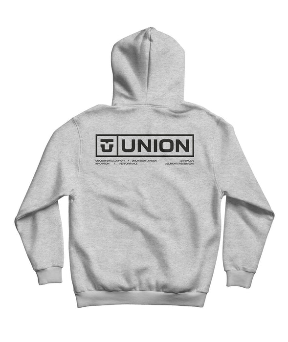 Union Binding Company Team Pullover Hoodie Men's Medium Heather Gray New