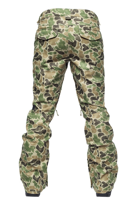 L1TA Scarlett Snowboard Pants Stretch Slim Fit Womens Size Small Duck Camo