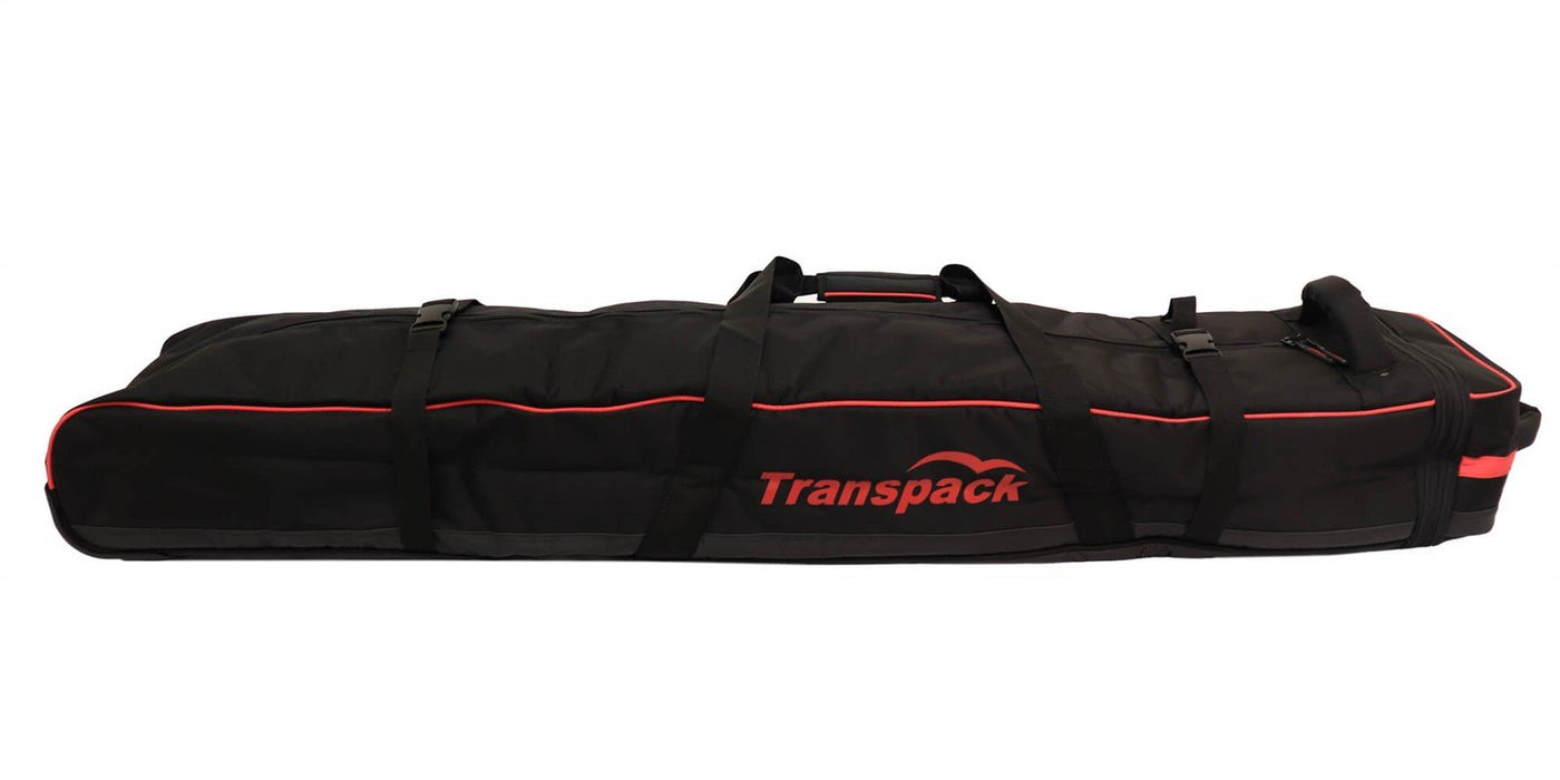 Transpack Ski Vault Double Pro Roller Wheeled Padded Bag 165-195 cm Black Red