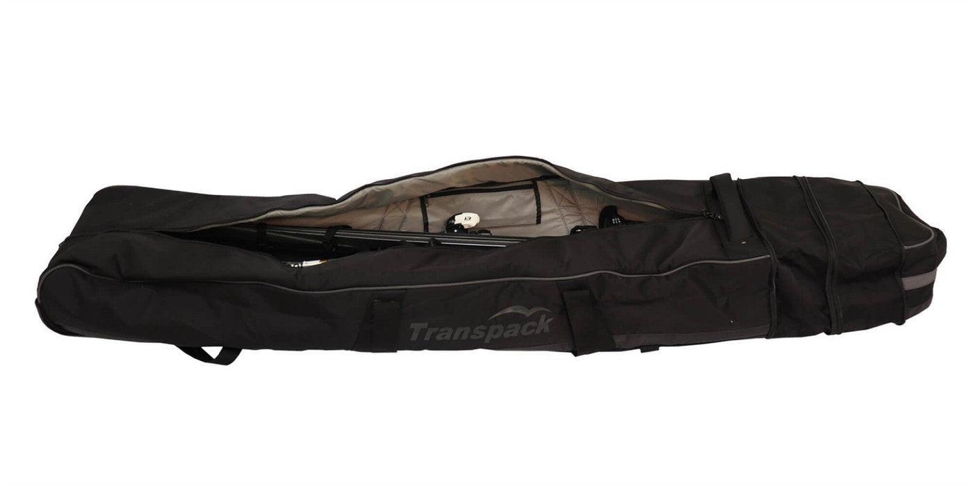 Transpack Ski Vault Double Pro Roller Wheeled Padded Bag 165-195 cm Black Red