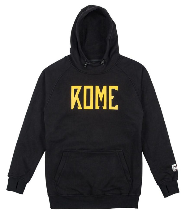 Rome Mens Riding Pullover Hoodie Large Team Black New