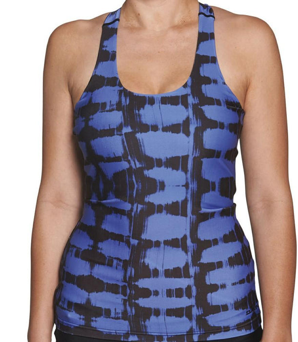 Dakine Women's Alohi Tech Tank Rashguard Sleeveless Shirt Medium Blue Lava New