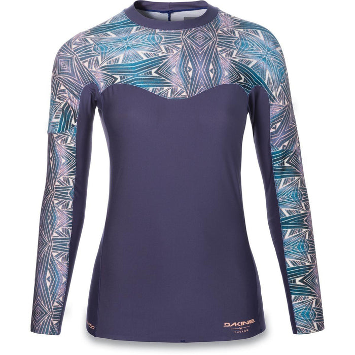 Dakine Women's Persuasive L/S Snug Fit Surf Swim Shirt Medium Furrow Blue New