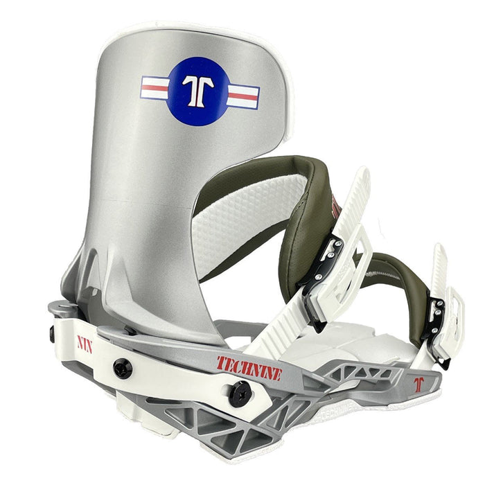 Technine Pro Slugger Snowboard Bindings Large (US 8-12) Gray/Dark Olive New 2023