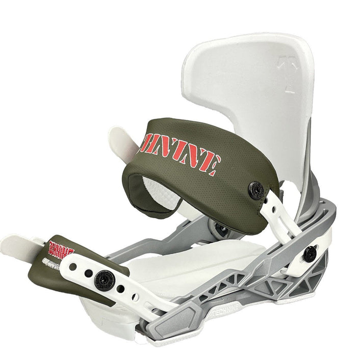 Technine Pro Slugger Snowboard Bindings Large (US 8-12) Gray/Dark Olive New 2023