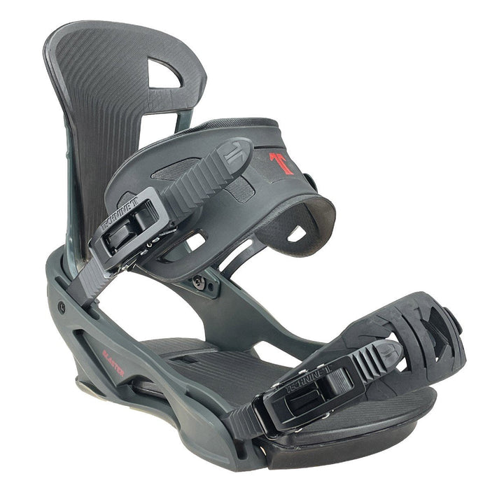 Technine Blaster Snowboard Bindings Large (US Mens 9-13) Dark Gray New 2024