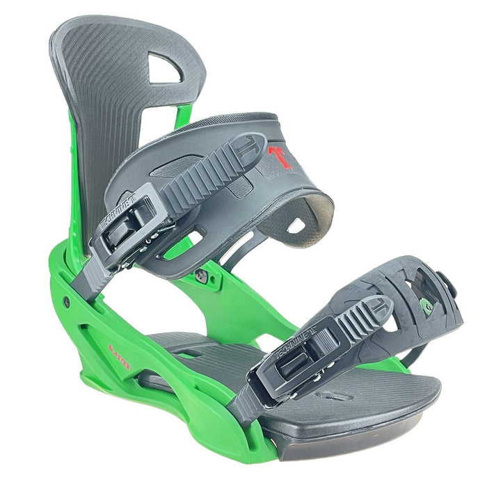 Technine Blaster Snowboard Bindings Medium (US Mens 7-9) Green / Black New 2024