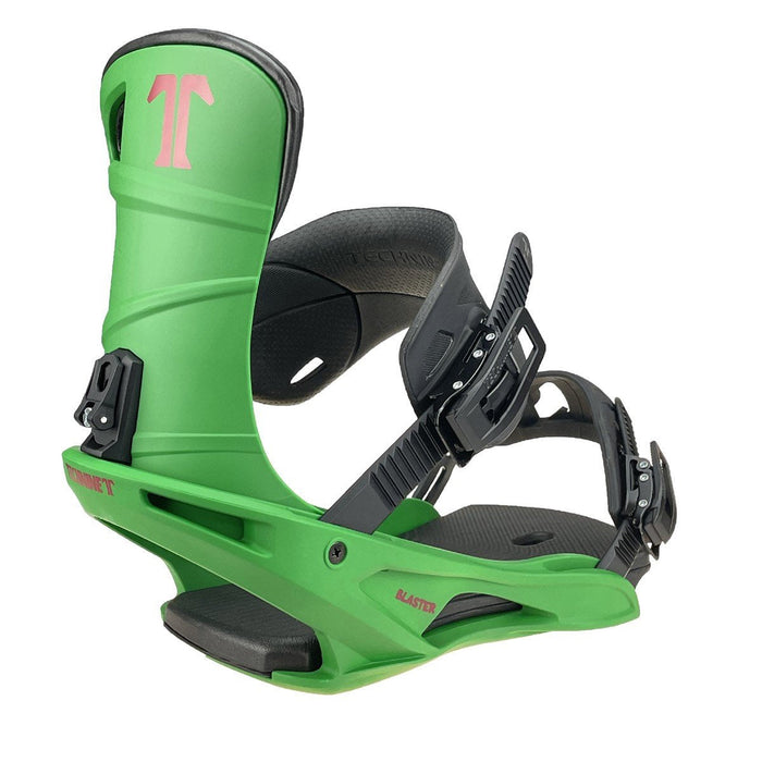 Technine Blaster Snowboard Bindings Medium (US Mens 7-9) Green / Black New 2024