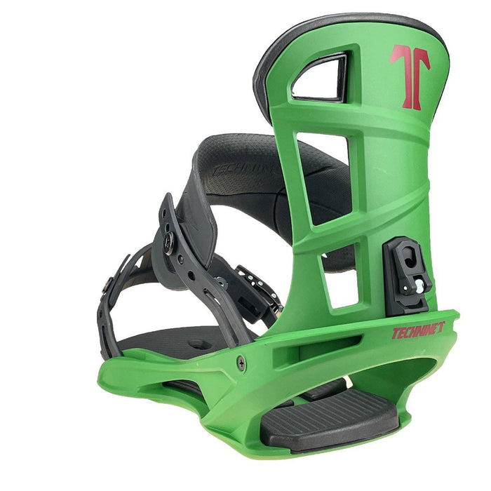 Technine Blaster Snowboard Bindings Medium (US Mens 7-9) Green / Black New 2024