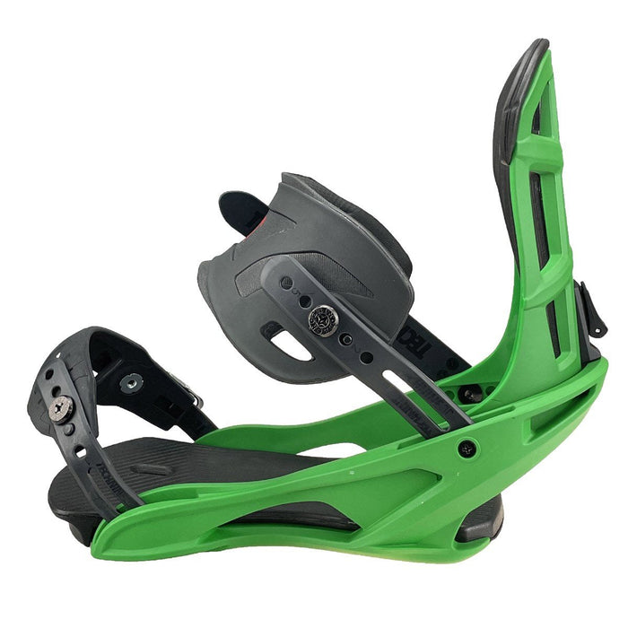 Technine Blaster Snowboard Bindings Large (US Mens 9-13) Green / Black New 2024