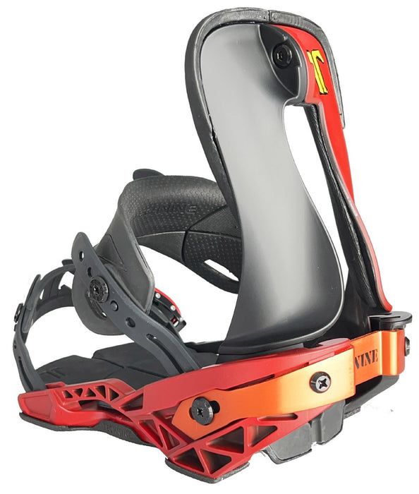 Technine Slugger Snowboard Bindings, Mens Large (US 8-12) Black/Red New 2024