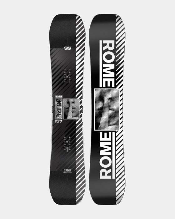 Rome Agent Pro Men's Snowboard 157 cm True Twin Fusion Camber New 2025