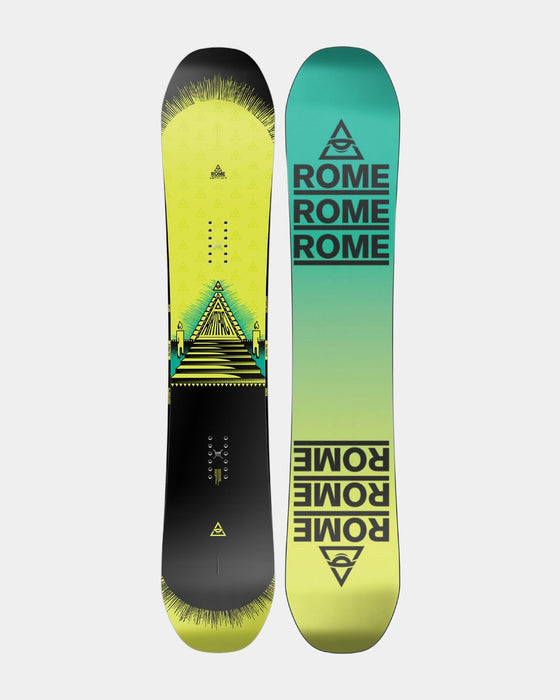 Rome Artifact Men's Snowboard Size 147 cm True Twin Camber Park New 2025