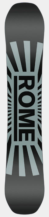 Rome Mechanic Wide Mens Snowboard 157 cm with Trace Bindings L/XL Black New 2025