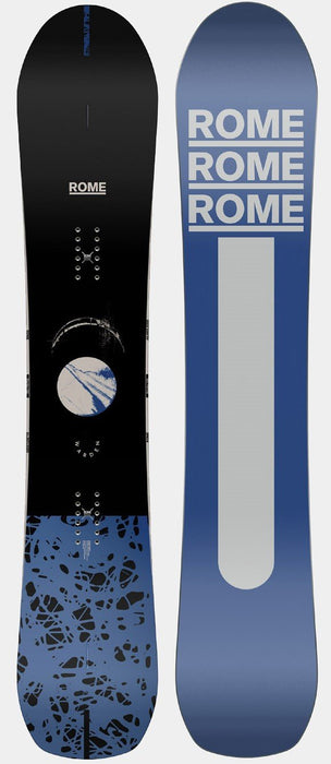 Rome Warden Wide Men's Snowboard 159 cm with Trace Bindings L/XL Black New 2025
