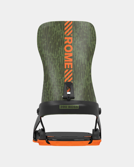 Rome 390 Boss Snowboard Bindings Medium/Large (Men's US 7.5-10) Camo New 2025